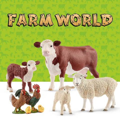 Schleich Farm World Playset with Collector Case and Farm Animal Toys