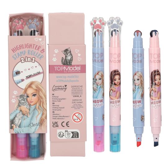 TOPModel Highlighter and stamp roller