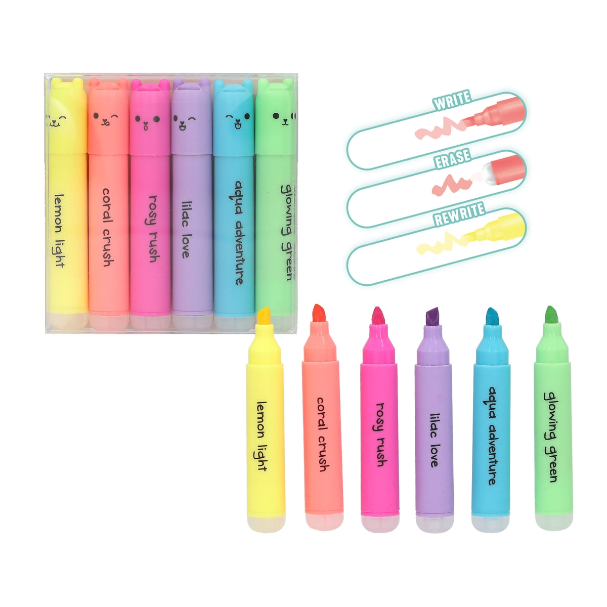 PENfection Erasable Mini Highlighter Set