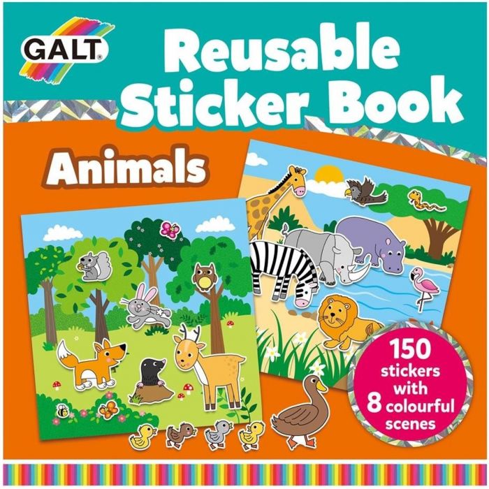 Galt Animal Reusable Sticker Book