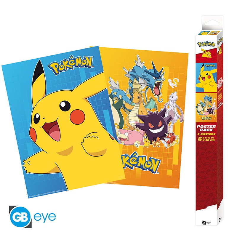 Pokemon Poster 2 Pack 52x38cm