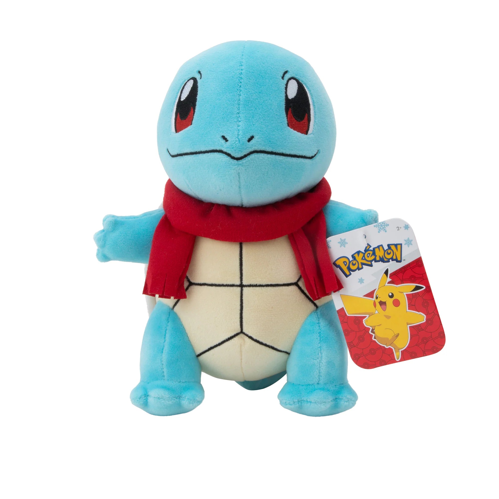 Pokemon 8" Squirtle With Red Scarf Plush