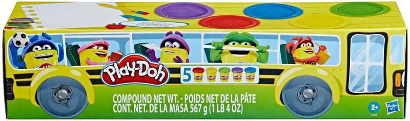 Playdoh Back to School Bus 5 Pack