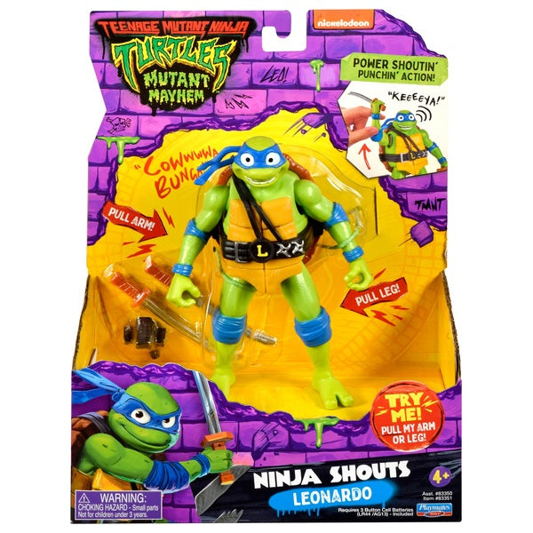 TMNT Mutant Mayhem Ninja Shouts Leonardo