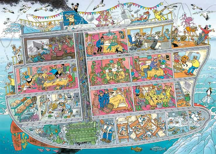 Jan Van Haasteren Cruise Ship Jigsaw Puzzle