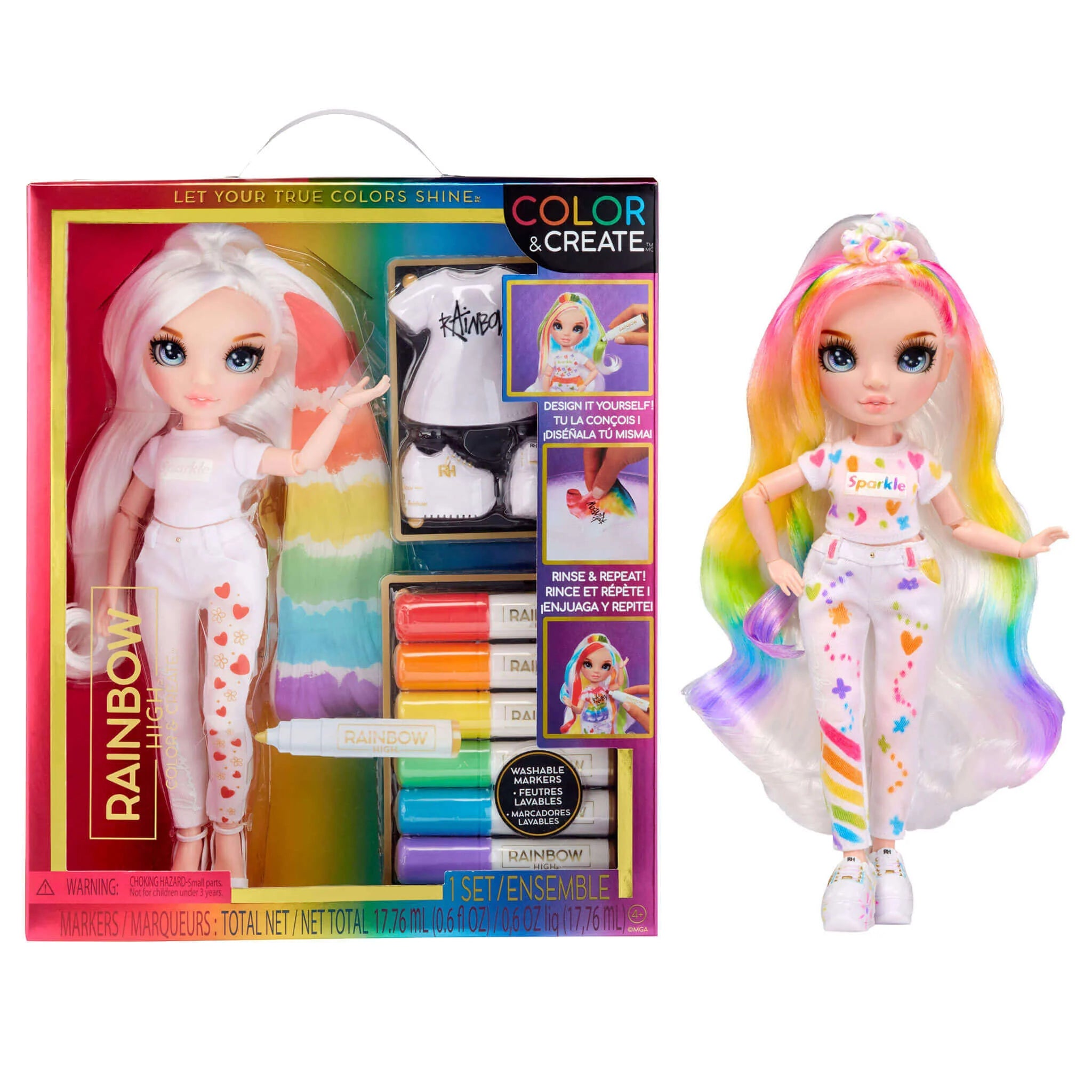 Rainbow High - Colour and Create Doll