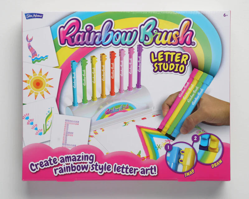 Rainbow Brush Letter Studio