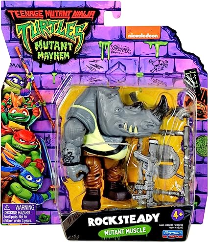 Teenage Mutant Ninja Turtles Mutant Mayhem Rocksteady Action Figure