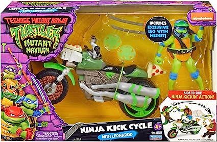TMNT Mutant Mayhem Leonardos Ninja Kick Cycle