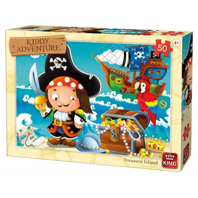 King 50 Piece Puzzle Kiddy Treasure Island