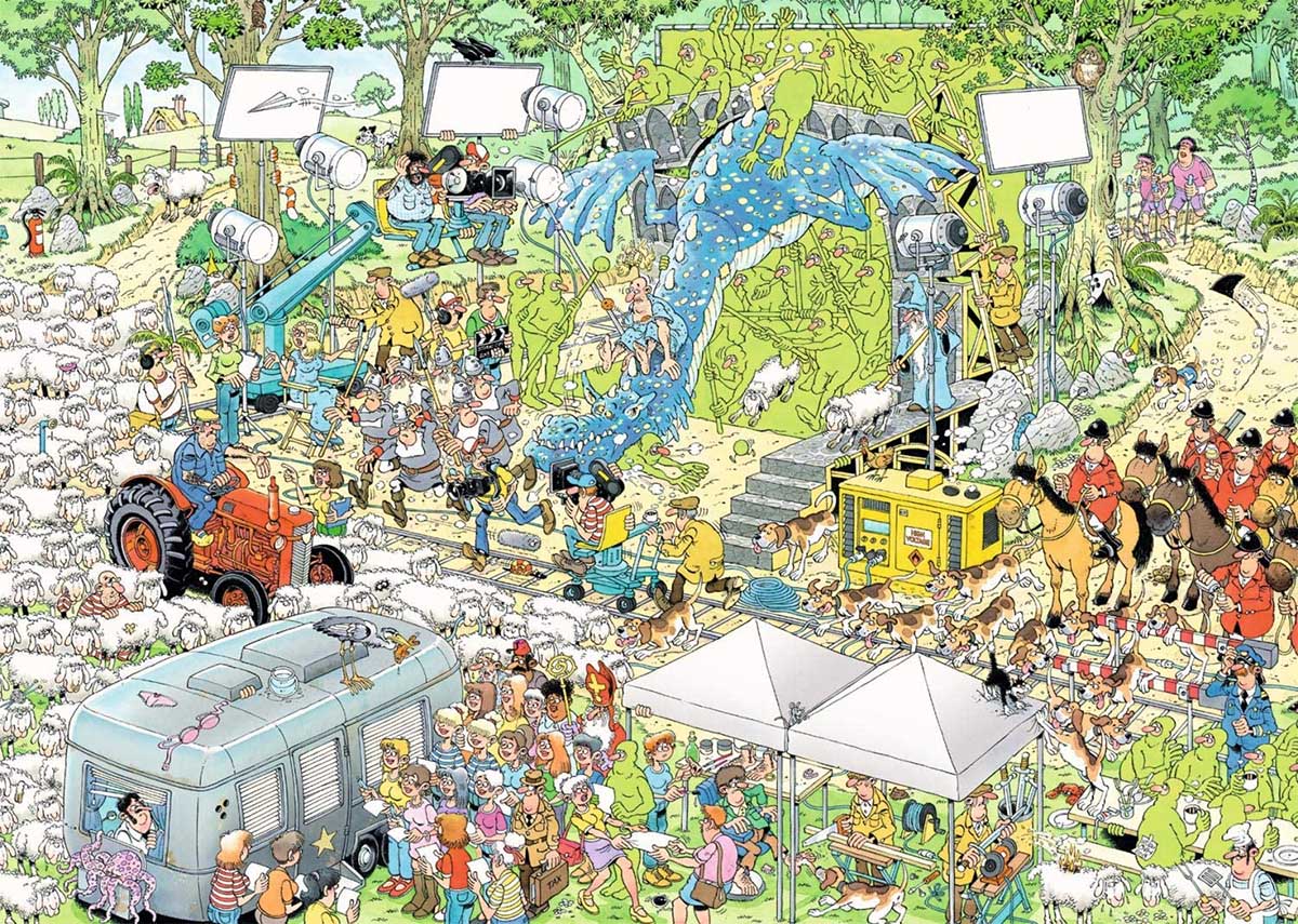 Jan Van Haasteren The Film Set Jigsaw Puzzle