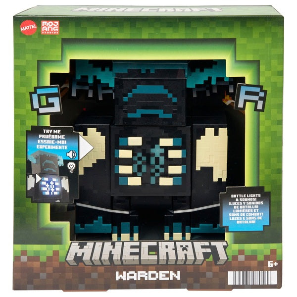 Minecraft The Warden Lights and Sounds Figure