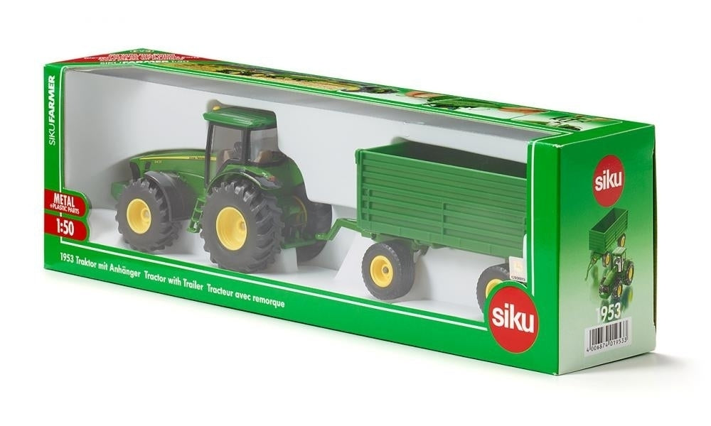 Siku 1:50 John Deere Tractor with Trailer