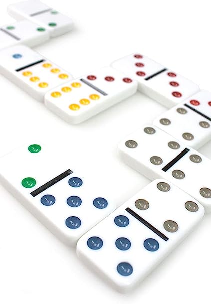 Double 6 Dominoes in a Tin