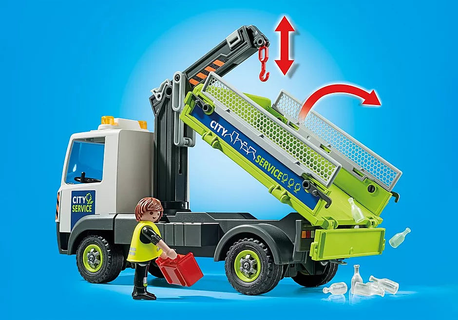 Playmobil City Action Glass Recycling Truck