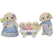 Sylvanian Flora Rabbit Family