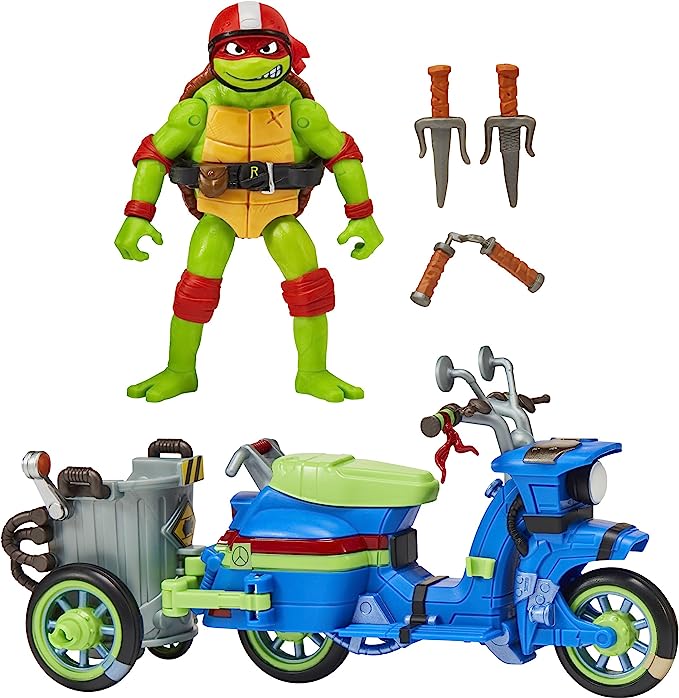 TMNT Mutant Mayhem Raphaels Battle Cycle