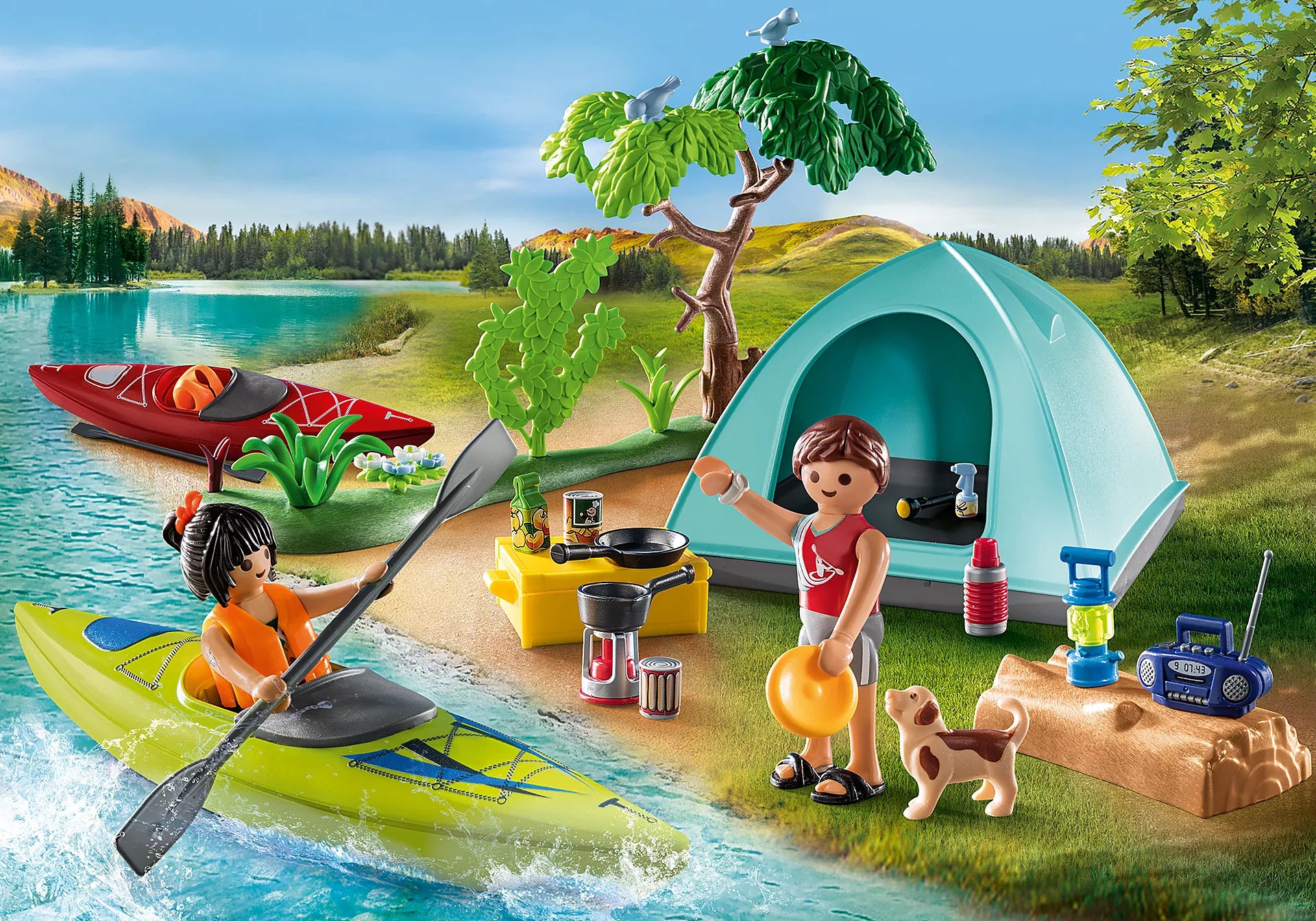 Playmobil Family Fun Campsite With Campfire
