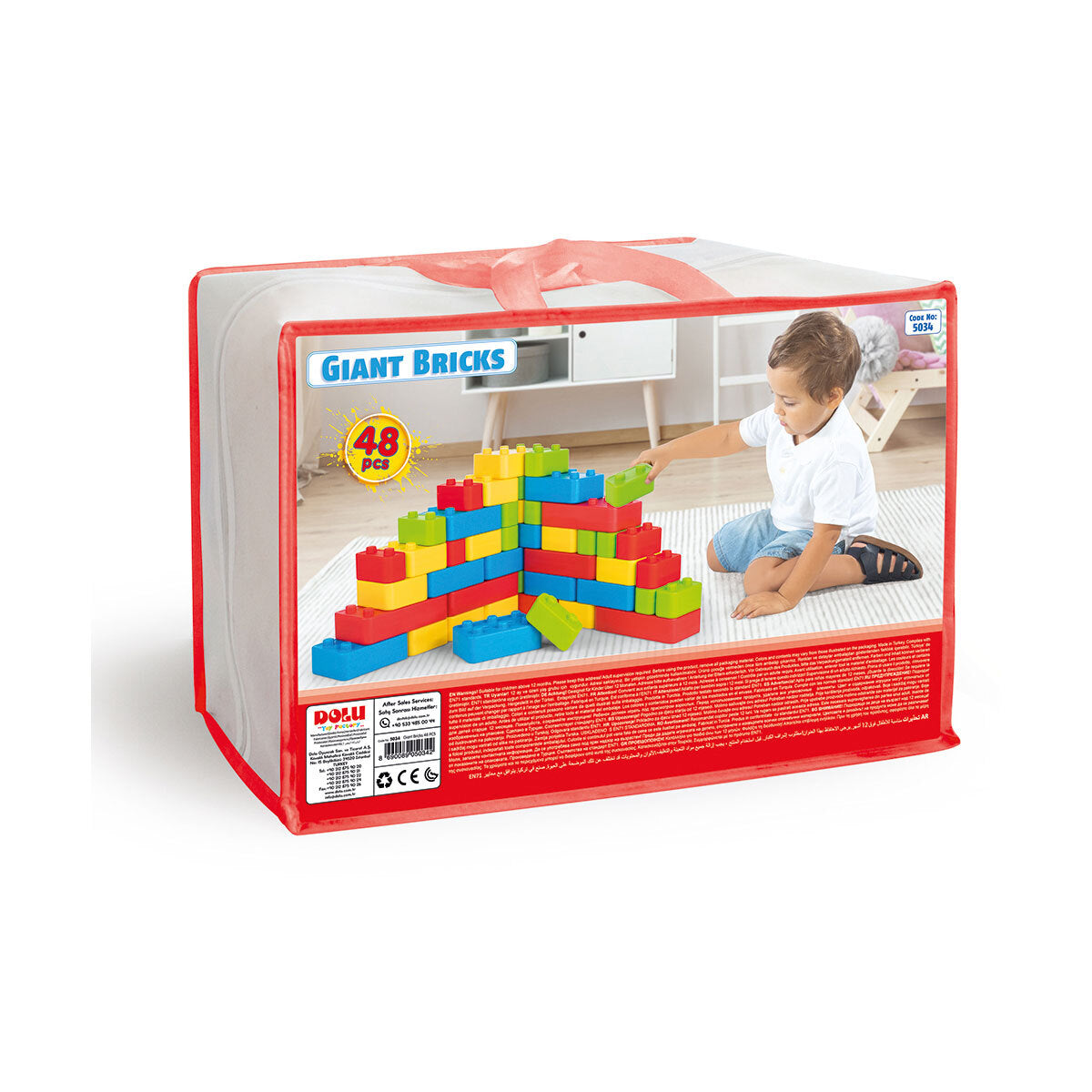 Giant Bricks 48 Pieces in Zip Bag