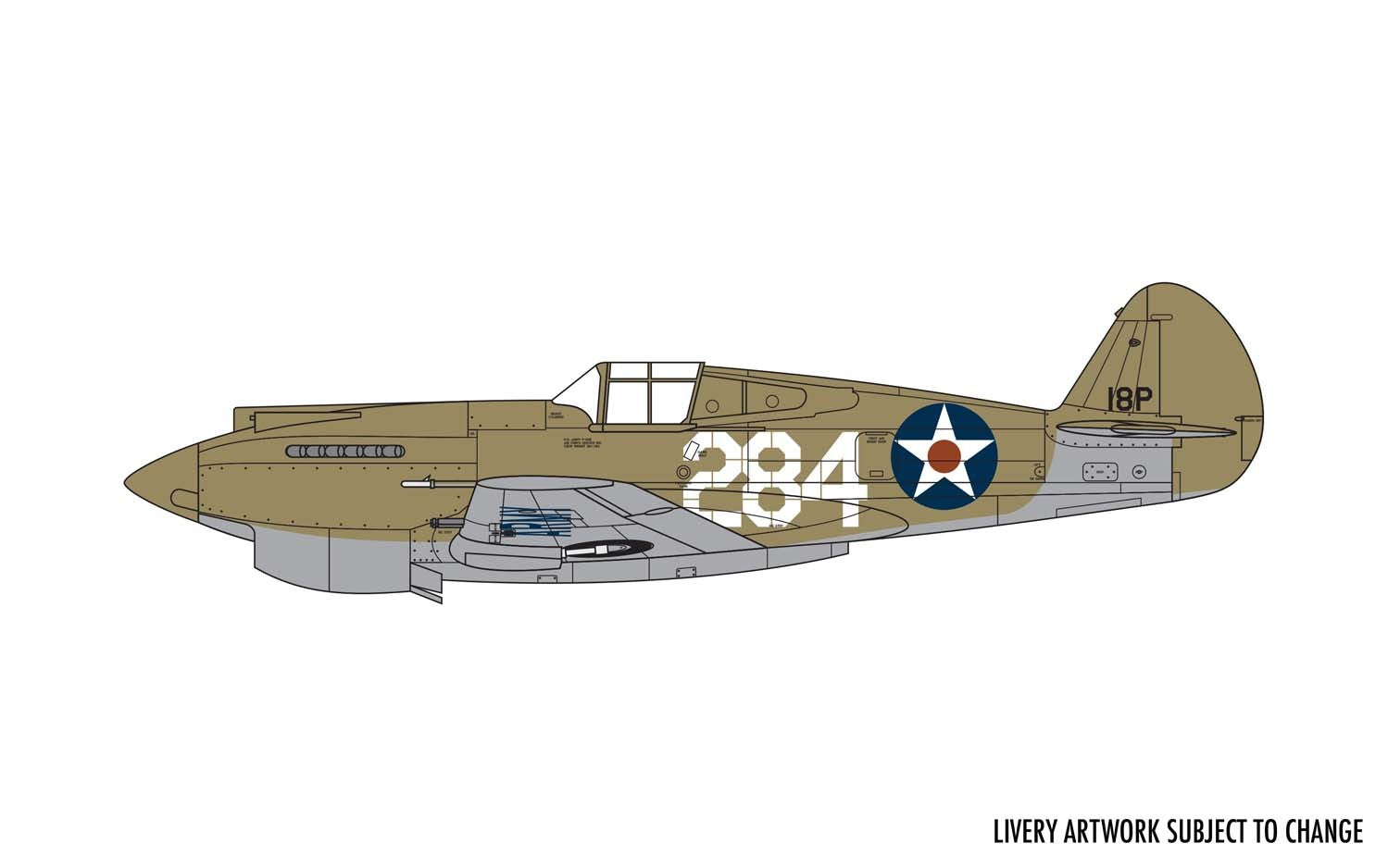 Airfix Cutliss P-40B Warhog 1:72 Scale