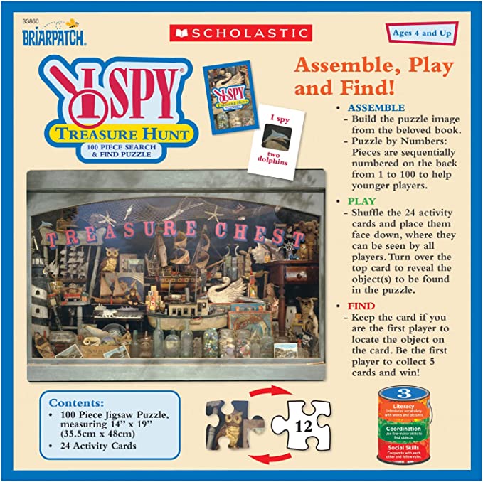 I Spy Treasure 100 piece Search & Find Jigsaw pzl