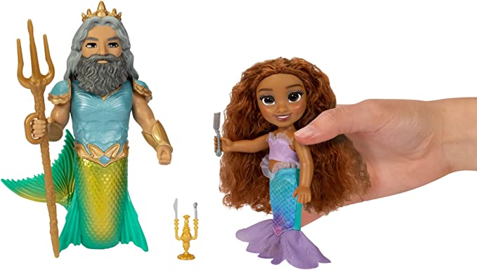 The Little Mermaid Ariel and Triton 6" Set