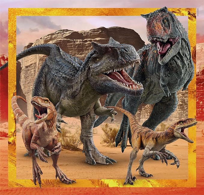 Clementoni Jurassic World 3x48 Pce Jigsaw Puzzle