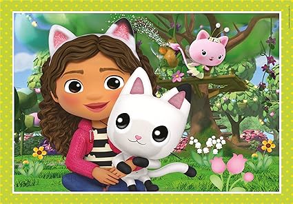 Gabbys Dollhouse 4 in 1 Piece Jigsaw Puzzle