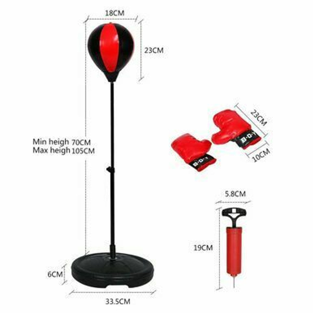 Punchball Gloves & Stand