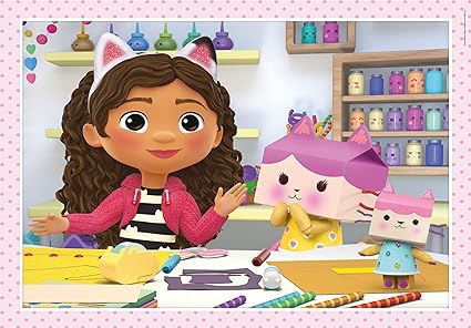 Gabbys Dollhouse 4 in 1 Piece Jigsaw Puzzle