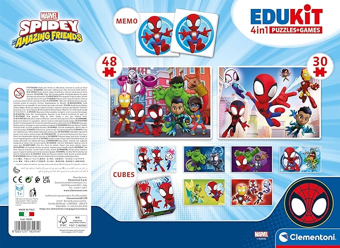 Clementoni Edukit 4in1 Spidey Jigsaw Puzzle