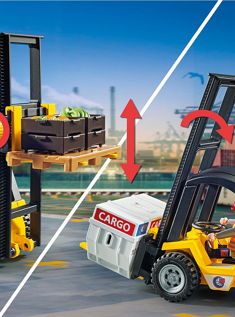 Playmobil Forklift Truck With Cargo