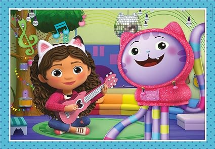 Gabbys Dollhouse 4 in 1 Piece Jigsaw Puzzle