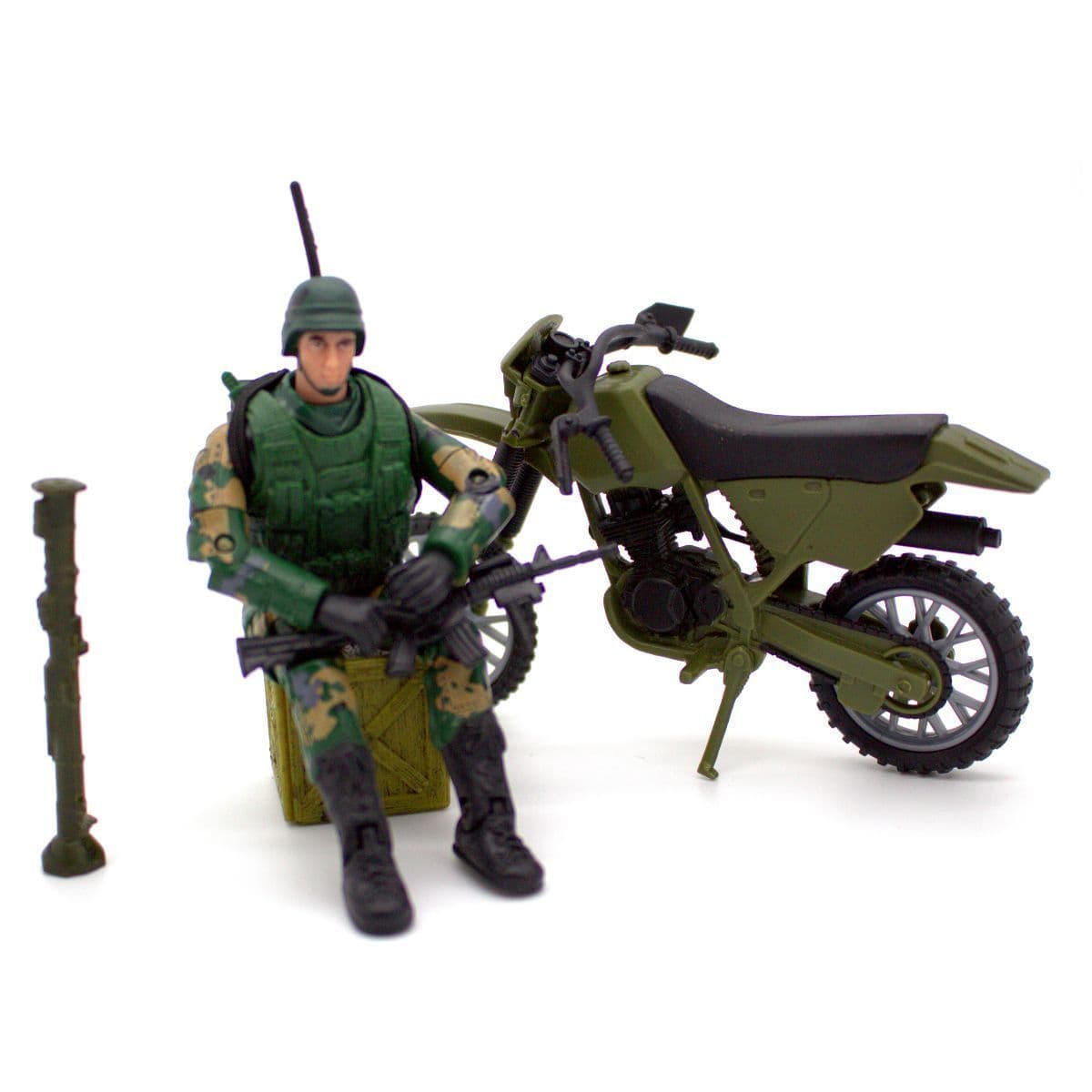 Military Motorbike & Figure Peacekeepers