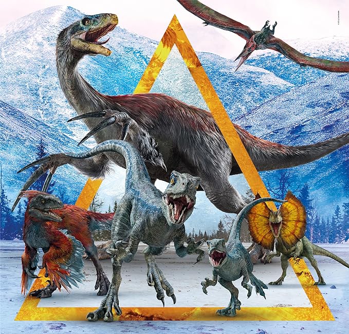 Clementoni Jurassic World 3x48 Pce Jigsaw Puzzle