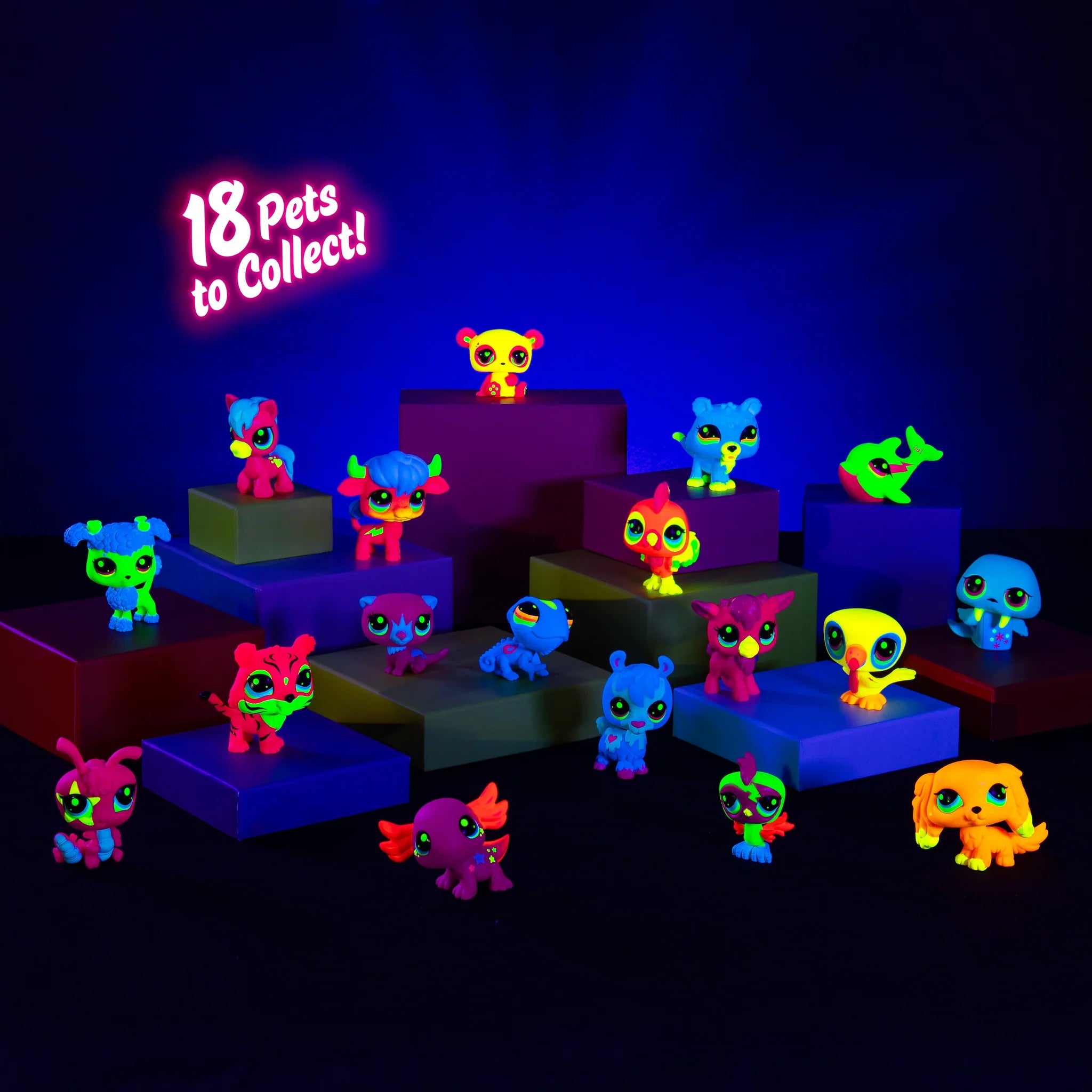 Littlest Pet Shop Black Light Pets Series 2