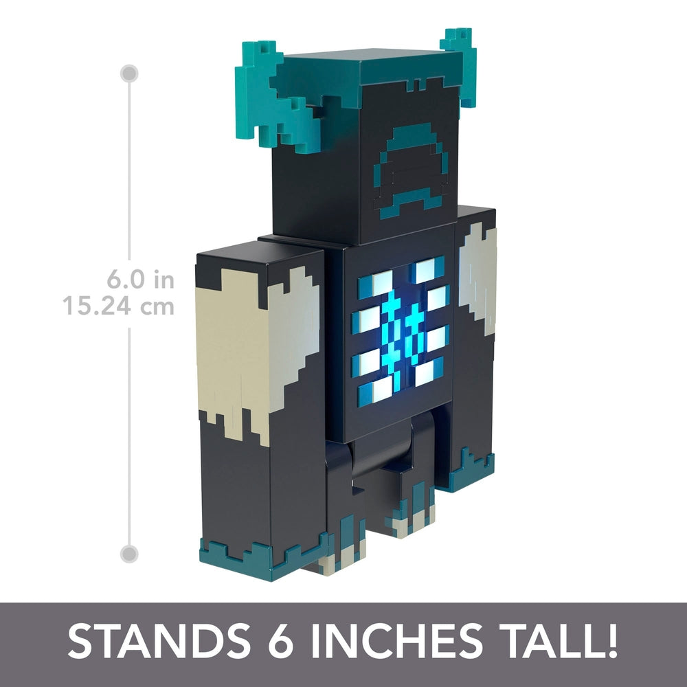 Minecraft The Warden Lights and Sounds Figure