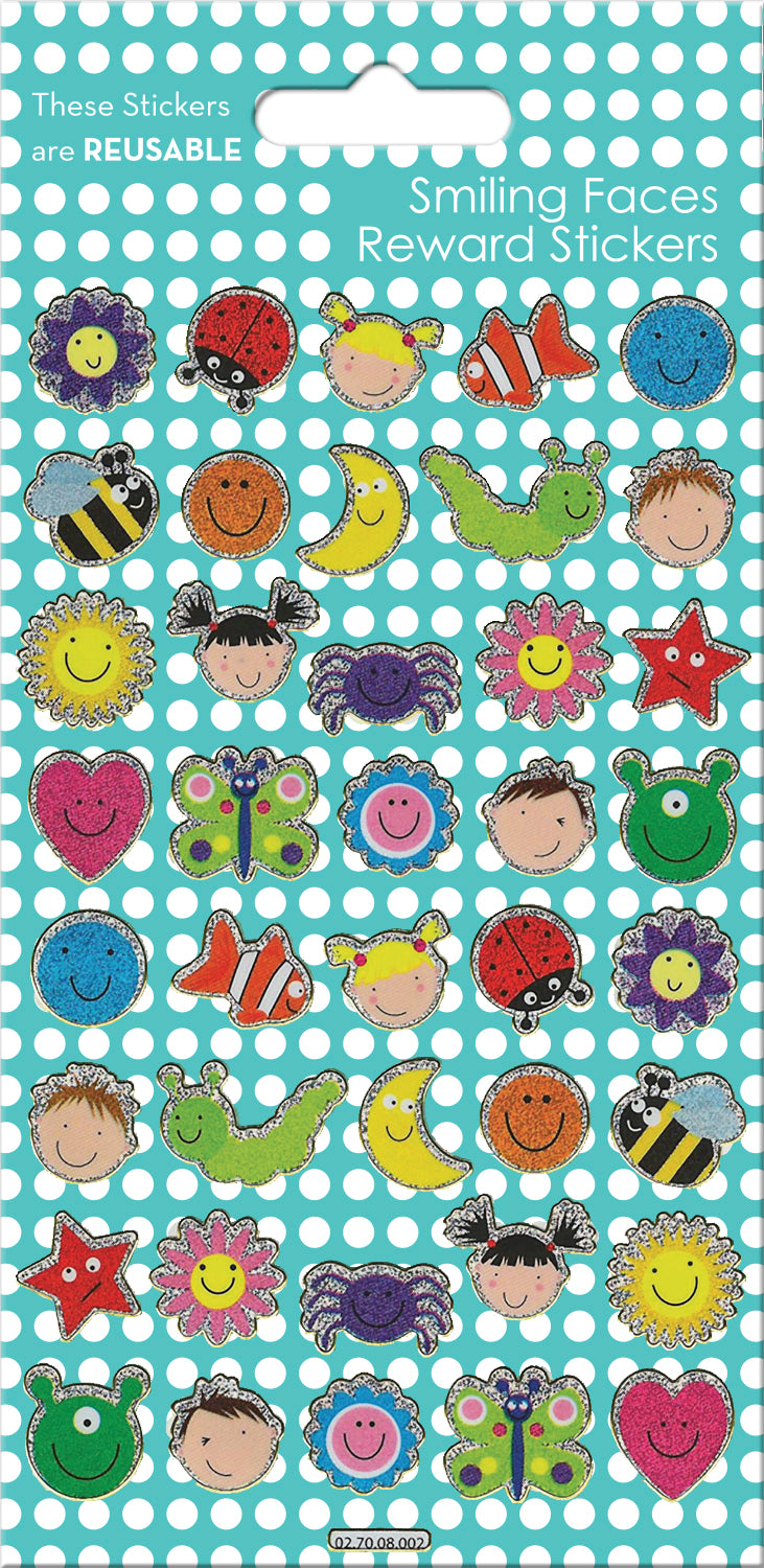 Smiling Faces Reward Stickers