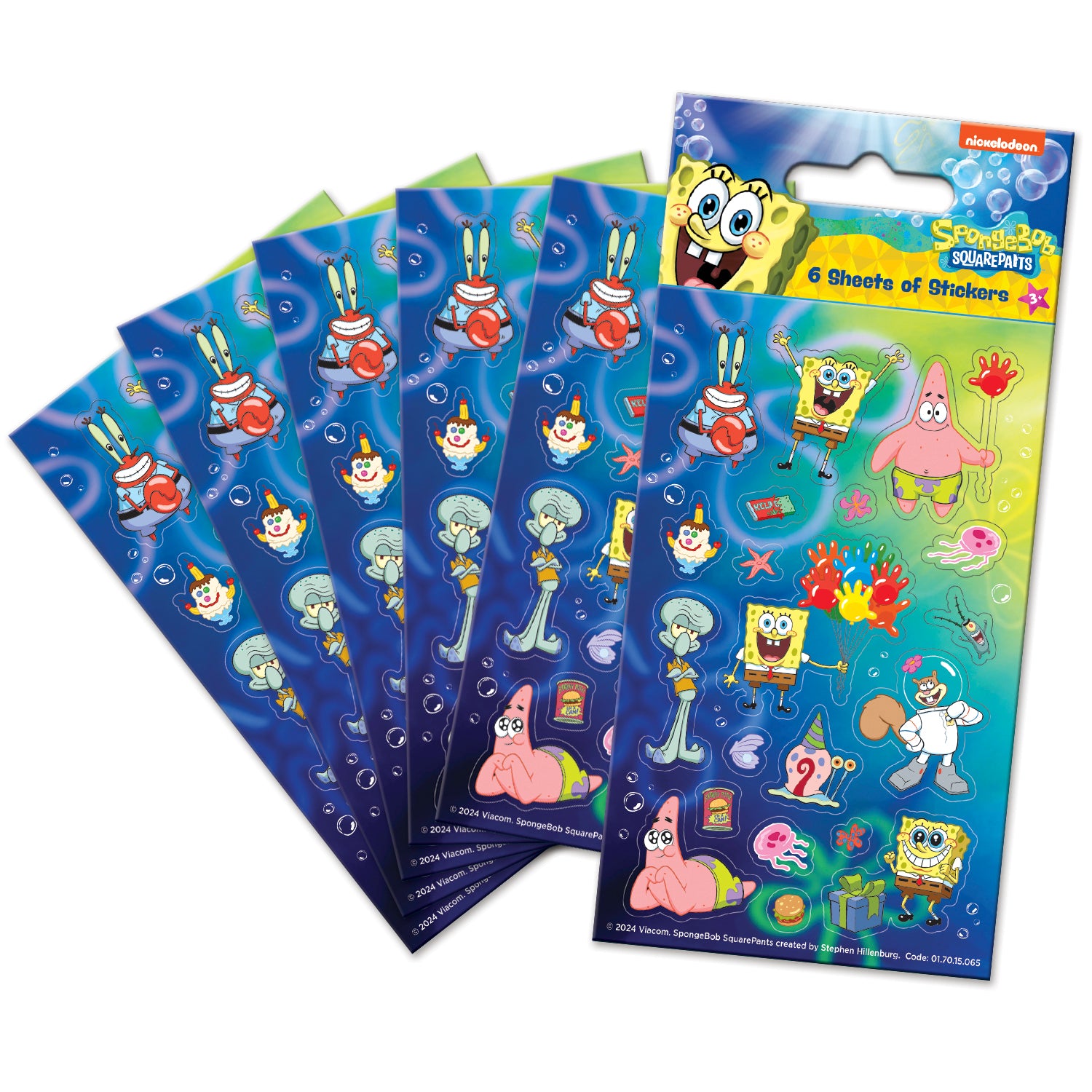 Spongebob Squarepants 6 Sheet Sticker Pack