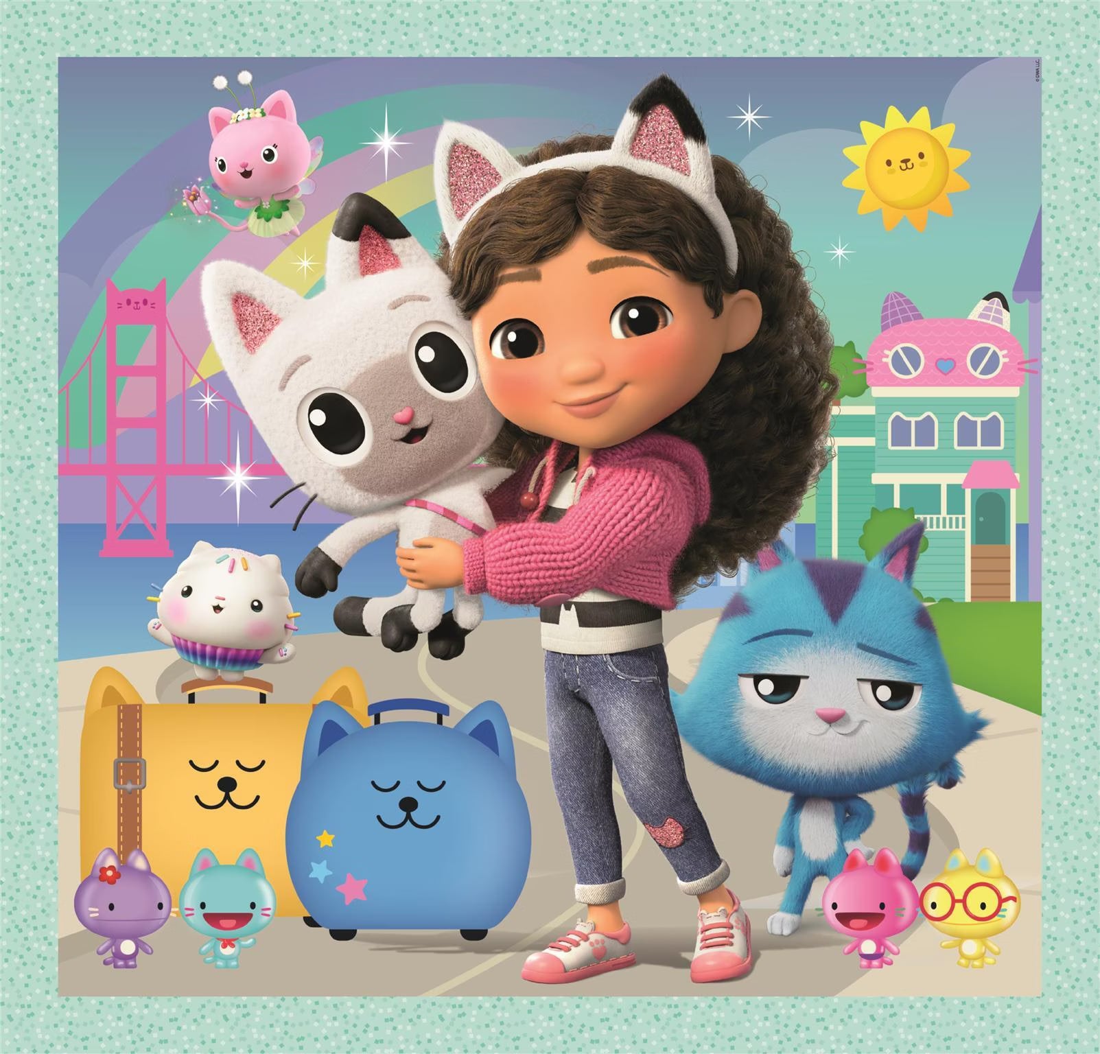 Clementoni Gabbys Dollhouse 3x48 Piece Puzzle