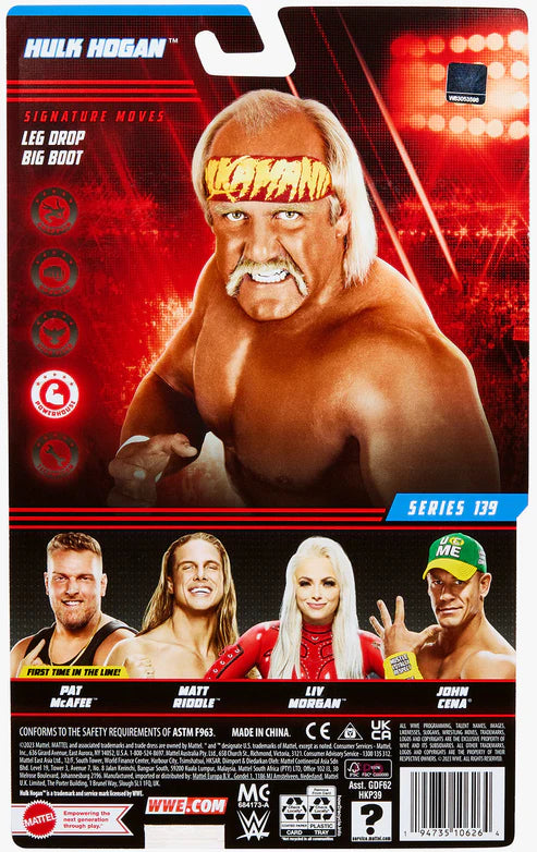WWE Hulk Hogan Basic Figure Series 139