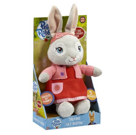 Peter Rabbit Talking Lily Bobtails Talking Plush