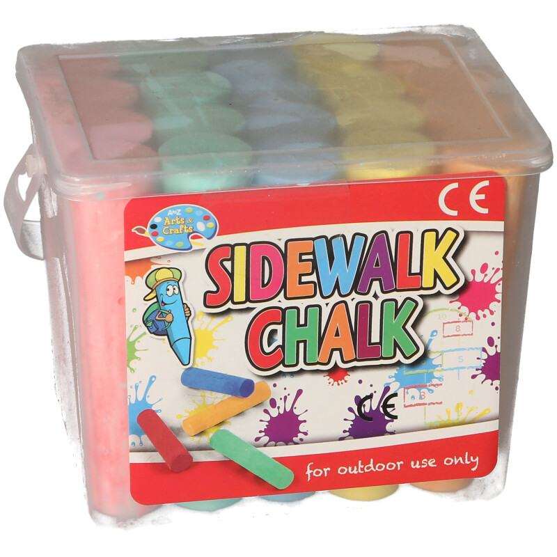 Sidewalk Chalk in Tub 20 Piece Set