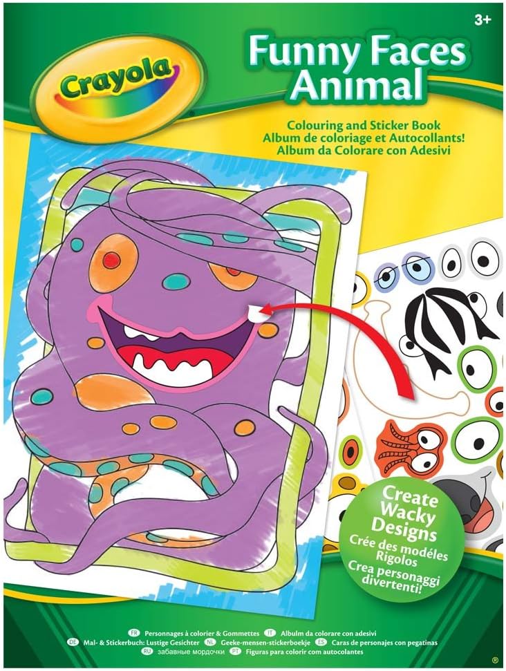 Crayola Funny Faces Sticker Book