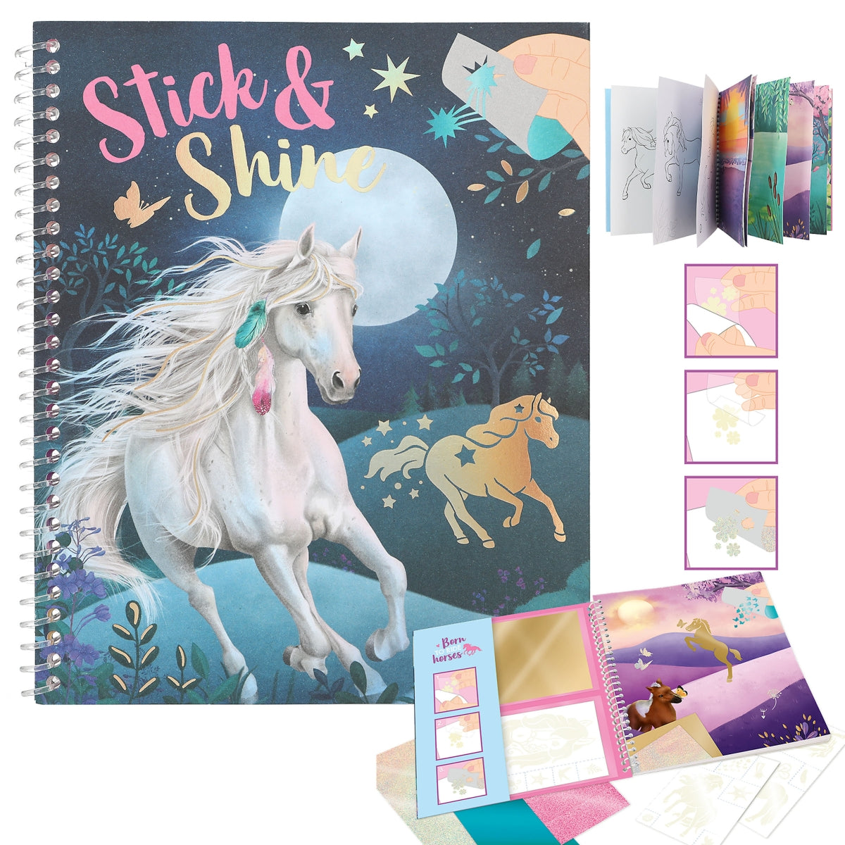 Miss Melody Colouring Book Stick & Shine