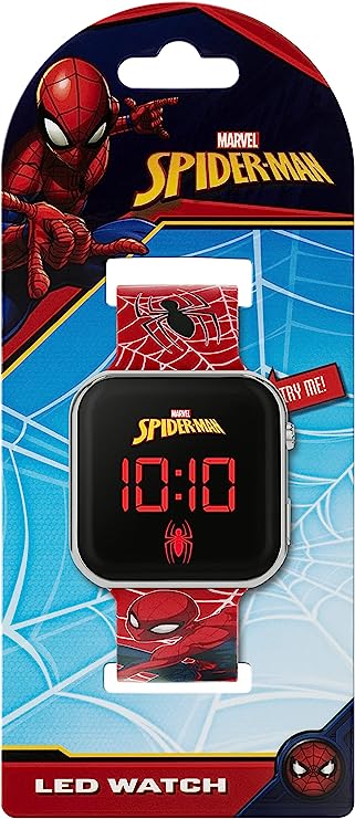 Spiderman Red Strap LED Watch