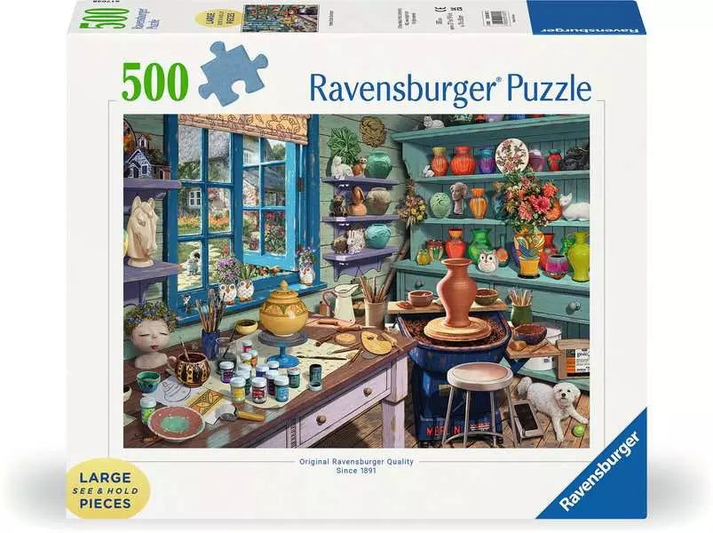 Pottery Studio Sanctuary 500 Piece Jigsaw Puzzle