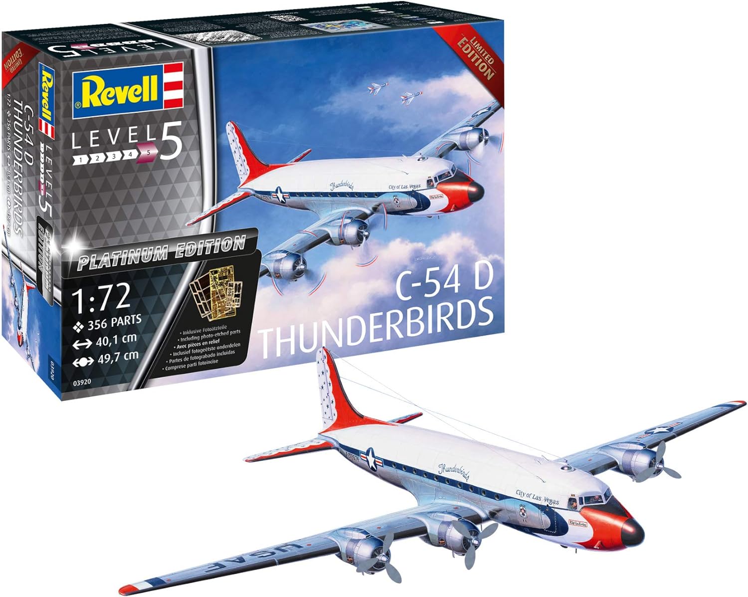 Douglas C-54D Thunderbirds Platinum 1:72 Scale Kit