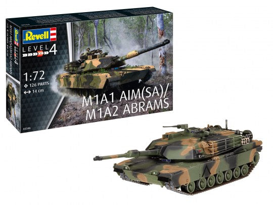 M1A1 AIM(SA)/ M1A2 Abrams 1:72 Scale Kit
