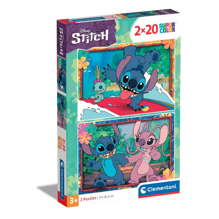 Clementoni Disney Stitch 2x20 Piece Jigsaw Puzzle